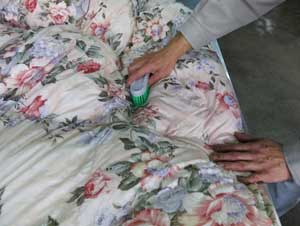 布団丸洗い,作業工程画像1